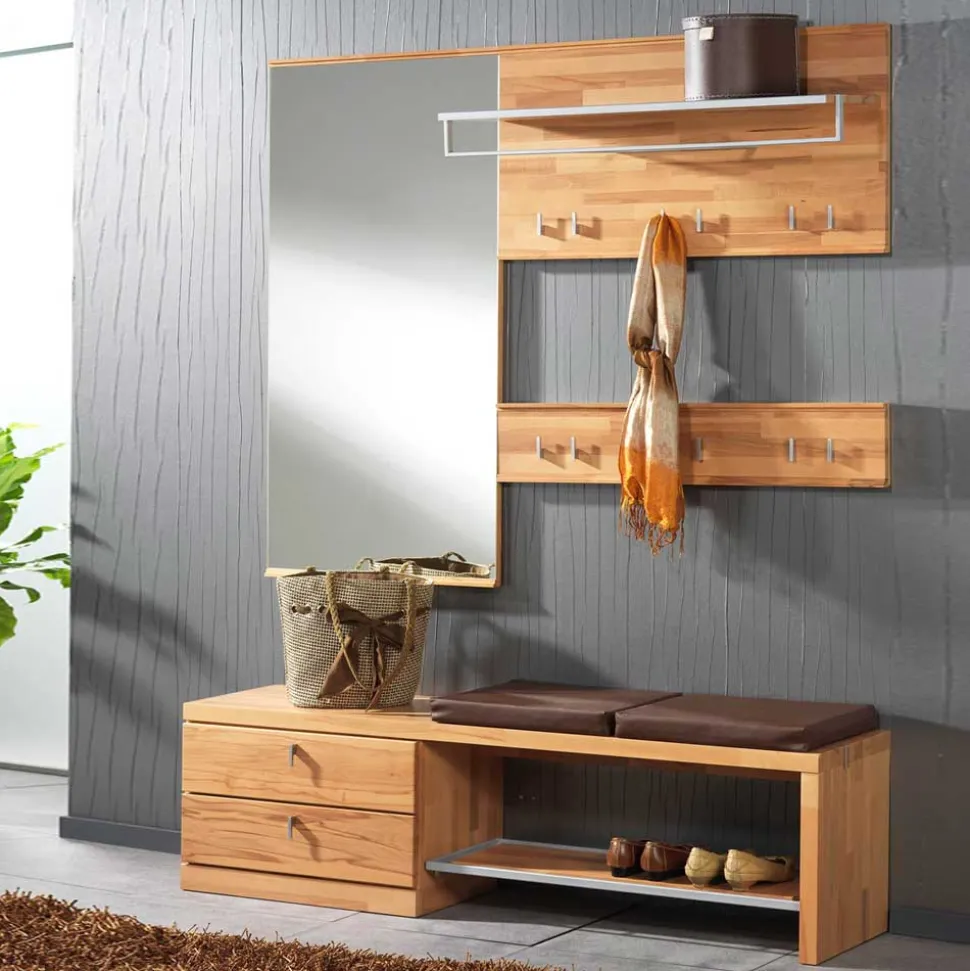 Dielen Set Coestra aus Kernbuche (vierteilig)