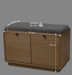 Dielenbank Helvana mit Eiche Furnier