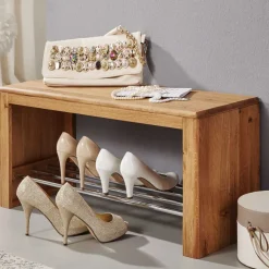 Dielenbank Uvinessa aus Wildeiche Massivholz