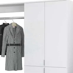 Dieleneinrichtung Möbel Block in Weiß HG - Ejulia (dreiteilig)