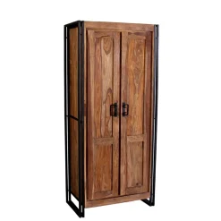 Dielenkleiderschrank Mendoza aus Akazie Massivholz