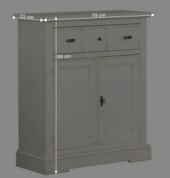 Dielenkommode in Antikweiß - Annot