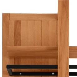 Dielenmöbel aus Kernbuche & Eisen - Dimphi (vierteilig)