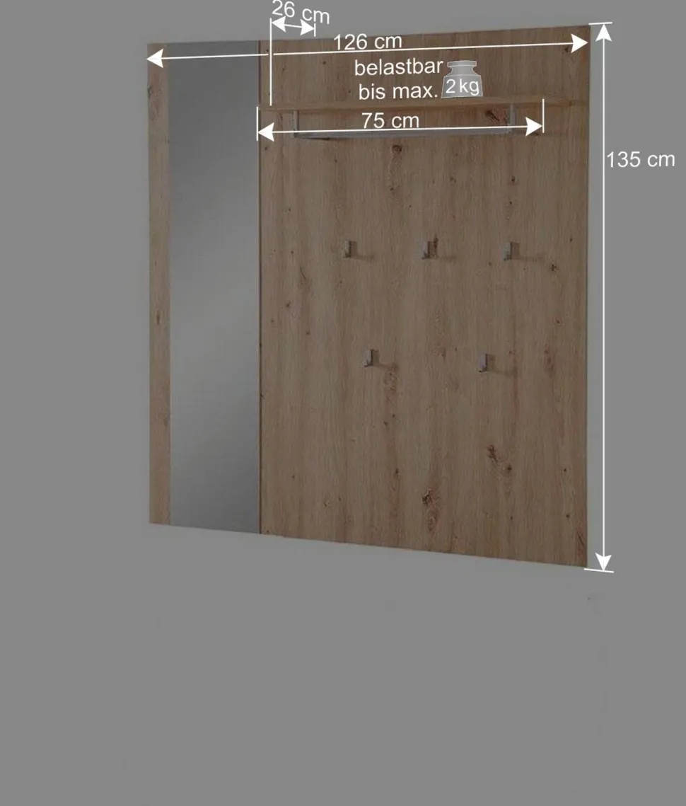 Dielenmöbel Kombination modern - Zelio (dreiteilig)