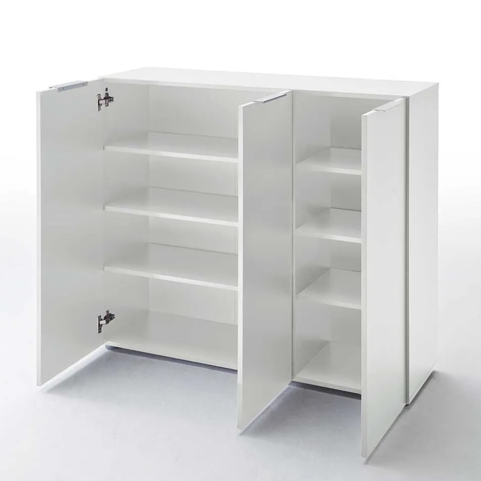 Dielenmöbel Satumare in Braun Wenge Dekor (dreiteilig)