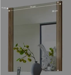 Dielenspiegel Xesta in Sonoma Eiche