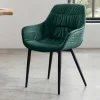 Dining Chair mit Armlehnen in Dunkelgrün - Pilawan