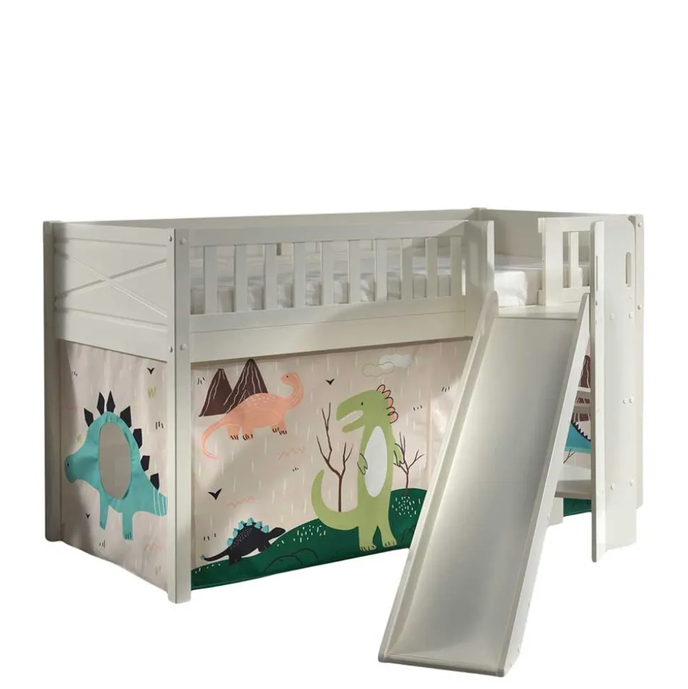 Dino Hochbett mit schräger Rutsche - Champ