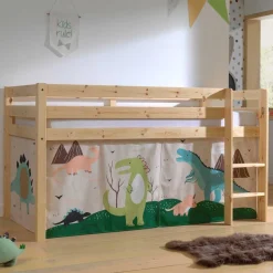 Dinosaurier Hochbett aus Kiefer Natur - Leeward