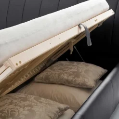 Doppelbett Bermuda aus Kunstleder