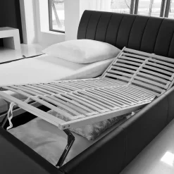 Doppelbett Bermuda aus Kunstleder