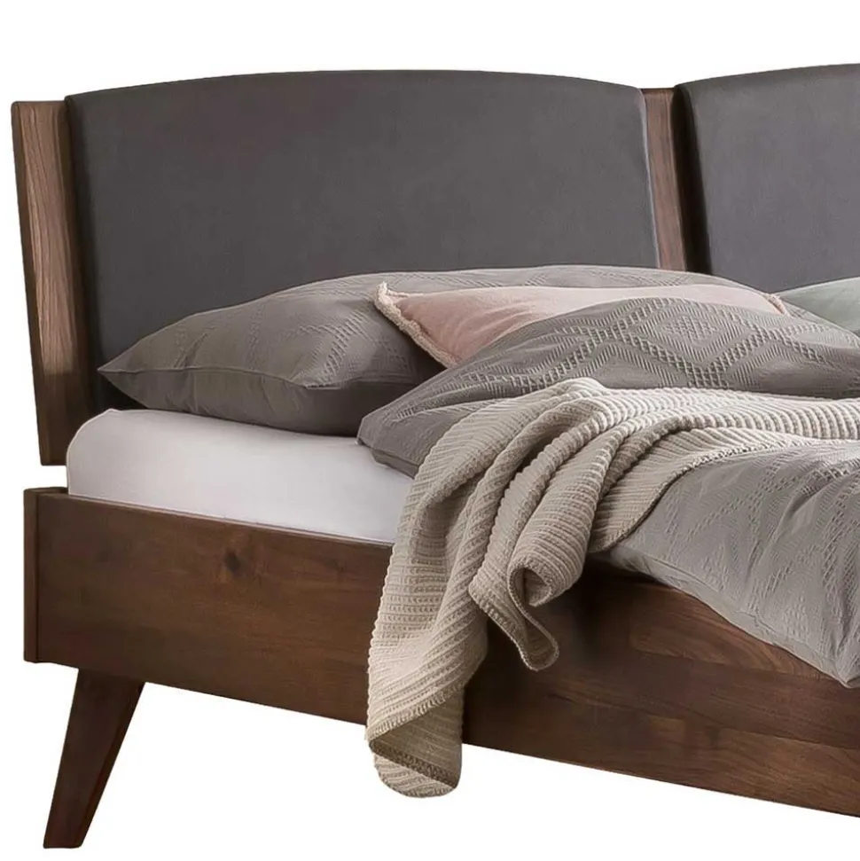 Doppelbett Gestell aus Nussbaum geölt - Carloletta