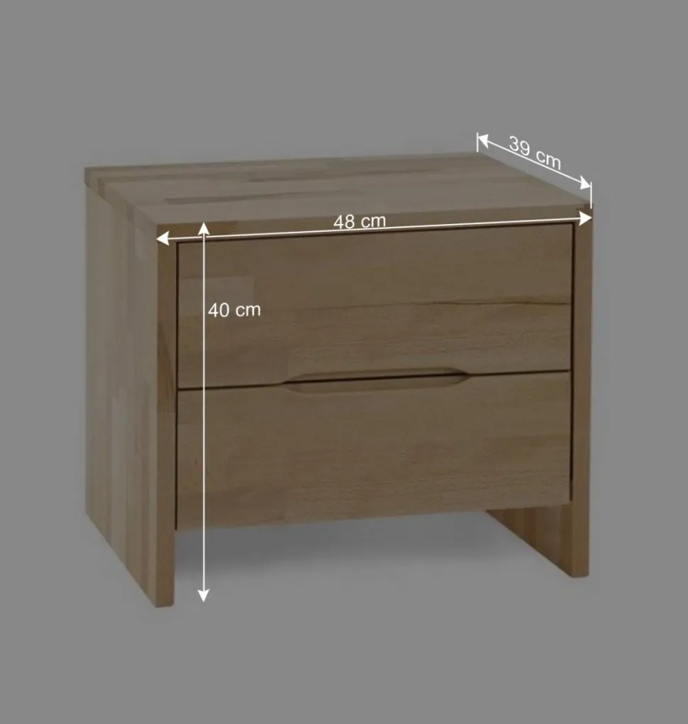 Doppelbett Kombi Zeremonia mit zwei Nachtkommoden (dreiteilig)