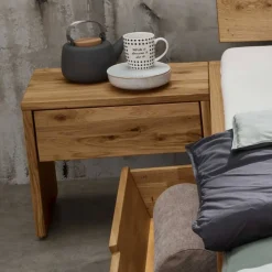 Doppelbett mit Nachtkonsolen Set - Aryvano (dreiteilig)