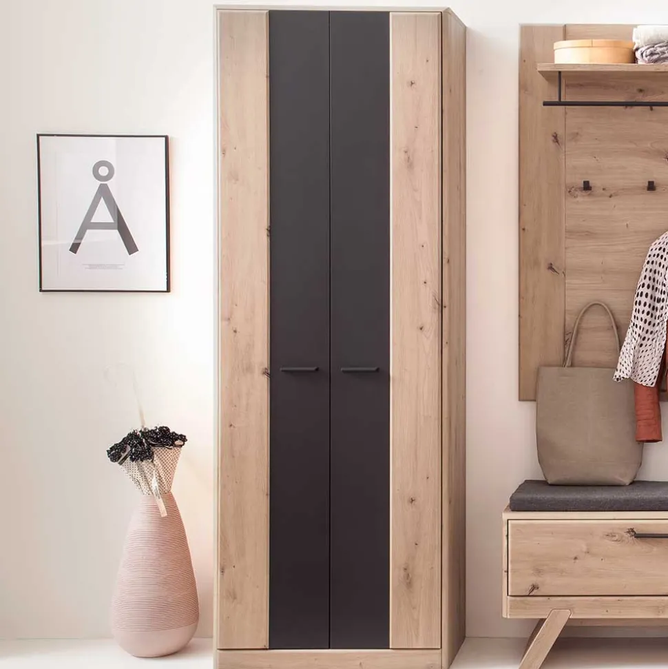 Doppeltür Garderobenschrank modern - Larinca