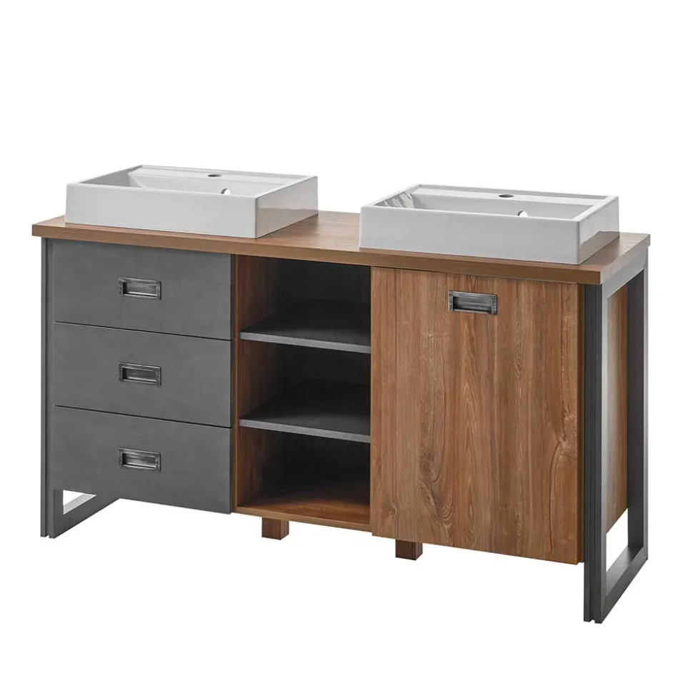 Doppelwaschtisch mit zwei Aufsatzwaschbecken - Forawas