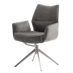 Drehbare Armlehnenstühle mit Taschenfederkern - Obanya (2er Set)