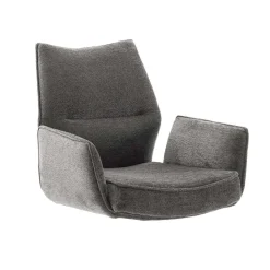 Drehbare Armlehnenstühle mit Taschenfederkern - Obanya (2er Set)