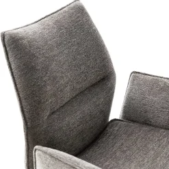 Drehbare Armlehnenstühle mit Taschenfederkern - Obanya (2er Set)