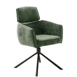 Drehbare Esszimmerstühle in Oliv Grün - Unkorian (2er Set)