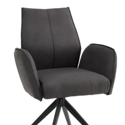 Drehbare Polsterstühle mit Armlehnen - Aturin (2er Set)