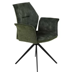 Drehbare Stühle mit Armlehnen - Vanencia (4er Set)