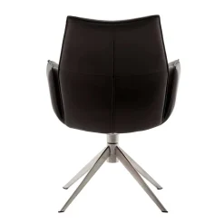 Drehbare Tischsessel aus Echtleder - Cascaya (2er Set)