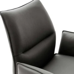 Drehbare Tischsessel aus Echtleder - Cascaya (2er Set)