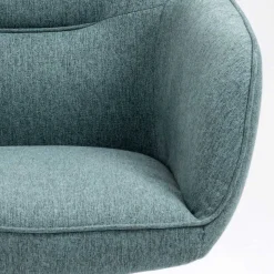 Drehbarer Armlehnenstuhl in Türkis - Maior (2er Set)