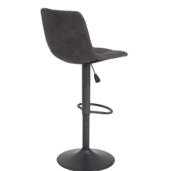 Drehbarer Barstuhl in Anthrazit - Janyna (2er Set)