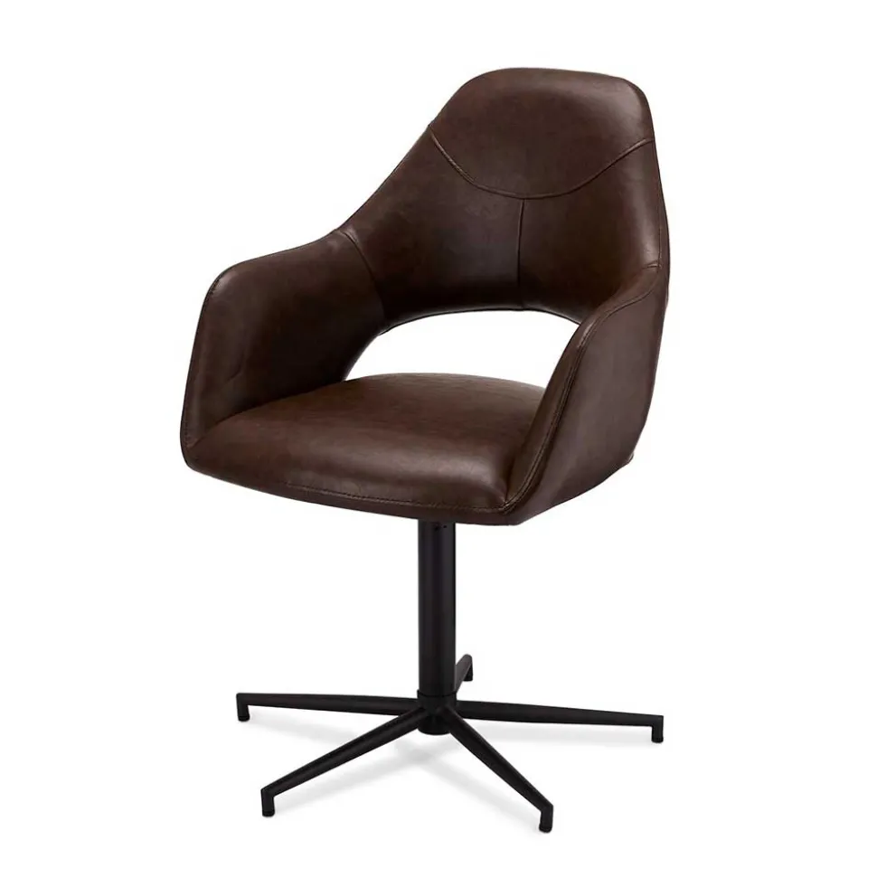 Drehbarer Esstisch Stuhl mit Armlehnen - Viper (2er Set)