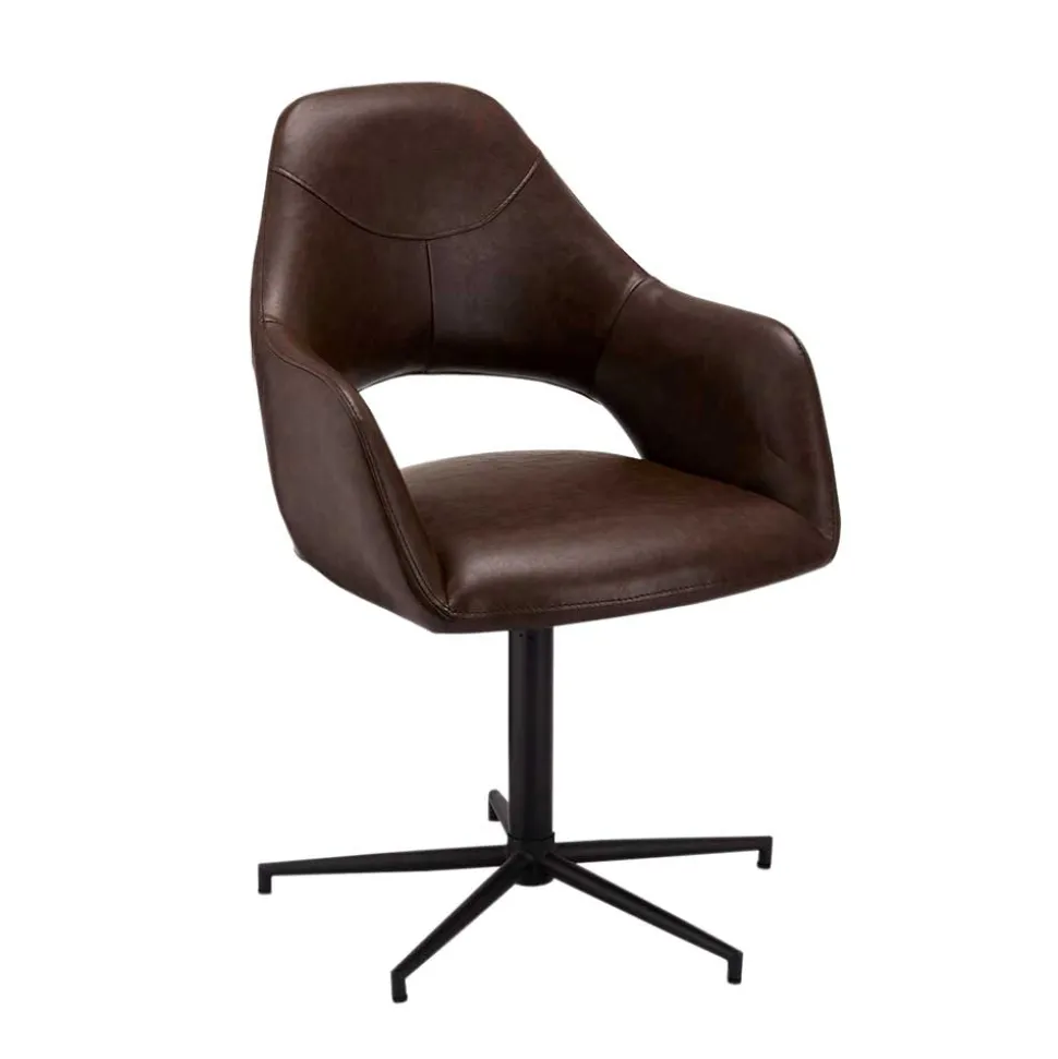 Drehbarer Esstisch Stuhl mit Armlehnen - Viper (2er Set)