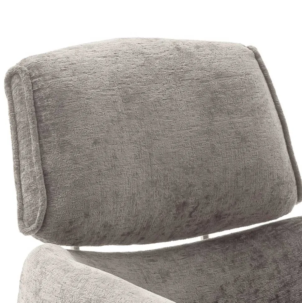 Drehbarer Esstischstuhl in Taupe - Linette (2er Set)