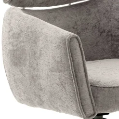 Drehbarer Esstischstuhl in Taupe - Linette (2er Set)