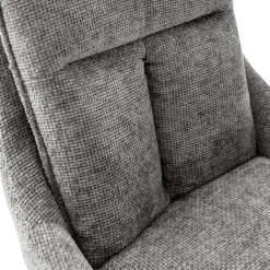 Drehbarer Esstisch-Stuhl in Anthrazit - Faviconda (2er Set)