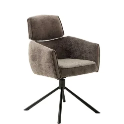 Drehbarer Küchenstuhl mit Armlehnen - Ishi (2er Set)