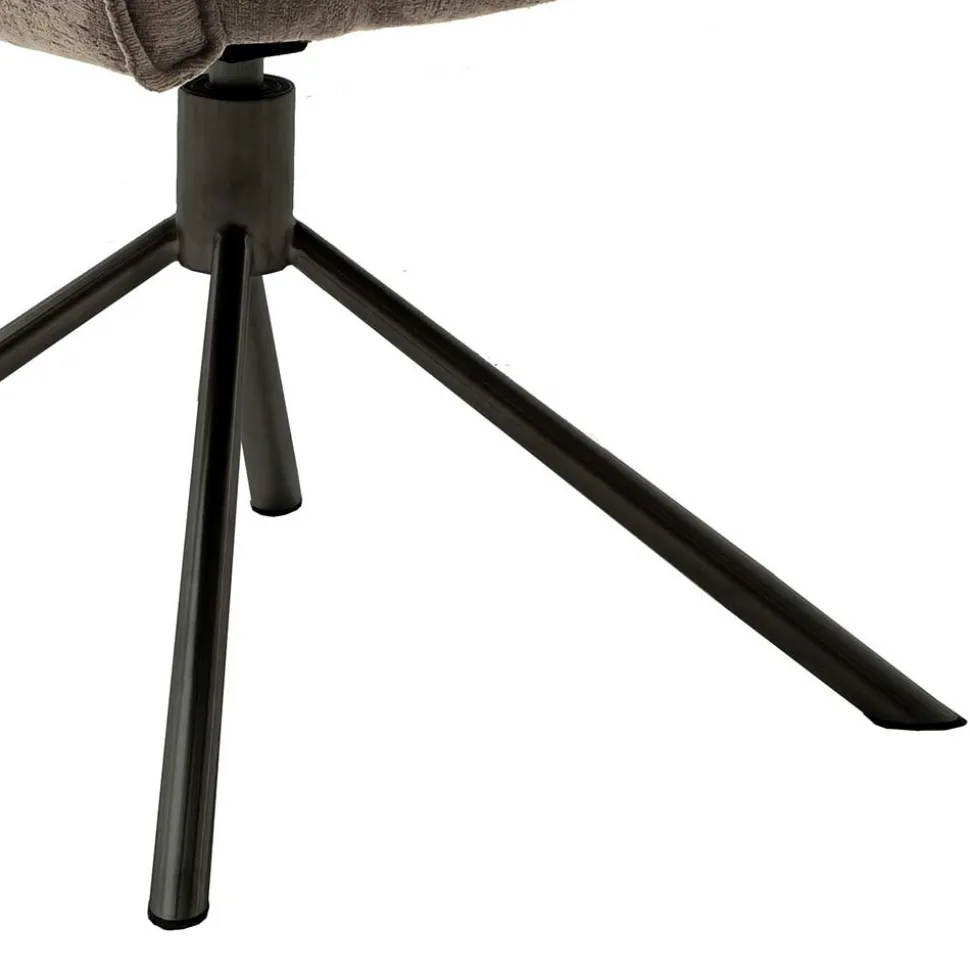 Drehbarer Küchenstuhl mit Armlehnen - Ishi (2er Set)