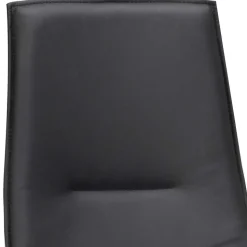 Drehbarer Lederstuhl in Schwarz - Partida (2er Set)