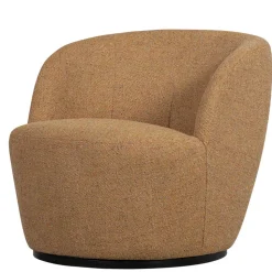 Drehbarer Polstersessel in Currygelb meliert - Waltma