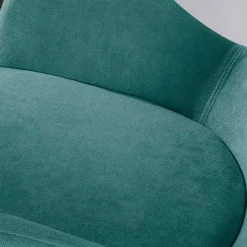 Drehbarer Retro Loungesessel in Türkis - Vitablo