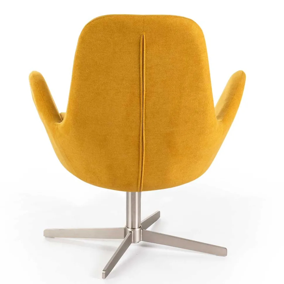 Drehbarer Retrosessel in Gelb - Phantom