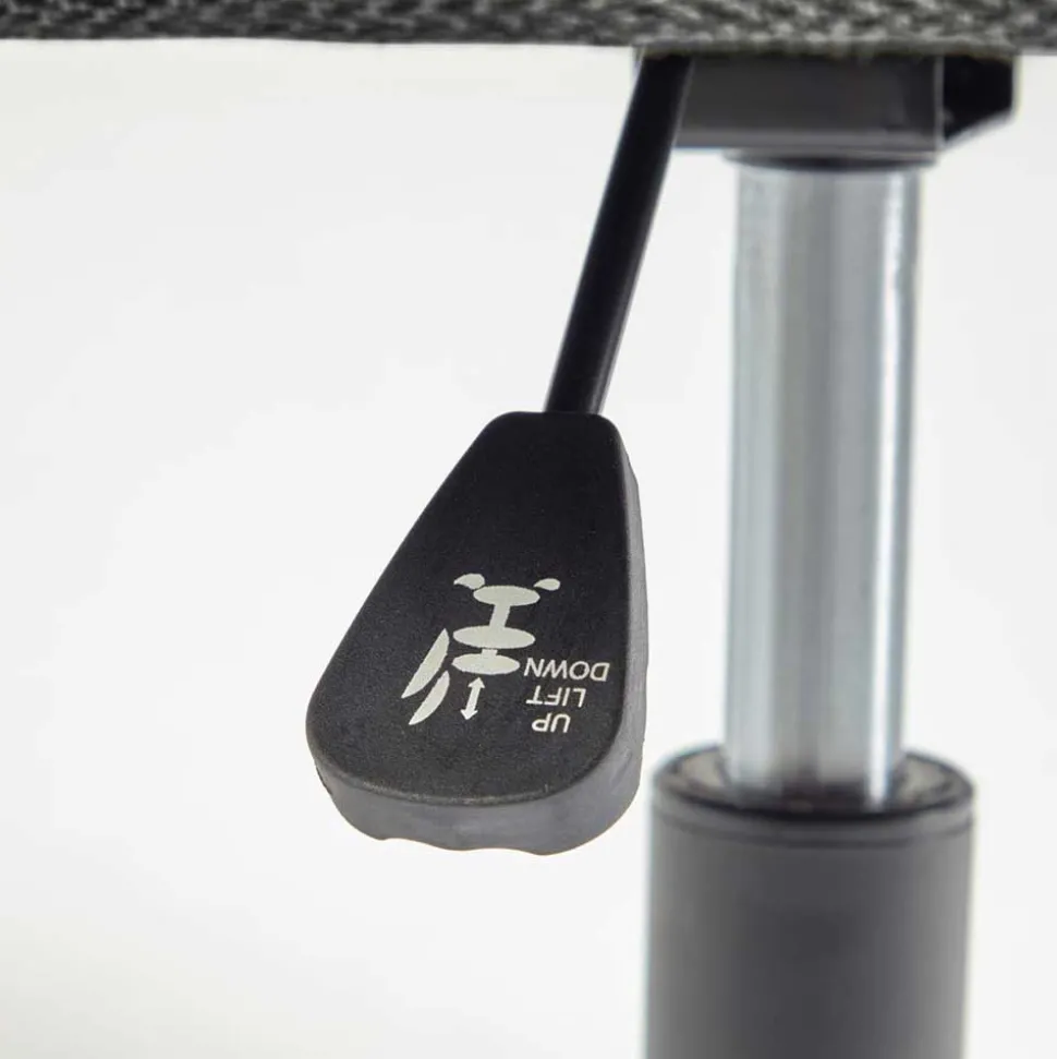 Drehbarer Schreibtischstuhl mit Armlehnen in Grau - Vindo