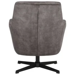 Drehbarer Sessel in Anthrazit Veloursbezug - Sigatoka