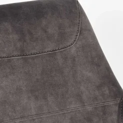 Drehbarer Sessel in Anthrazit Veloursbezug - Sigatoka