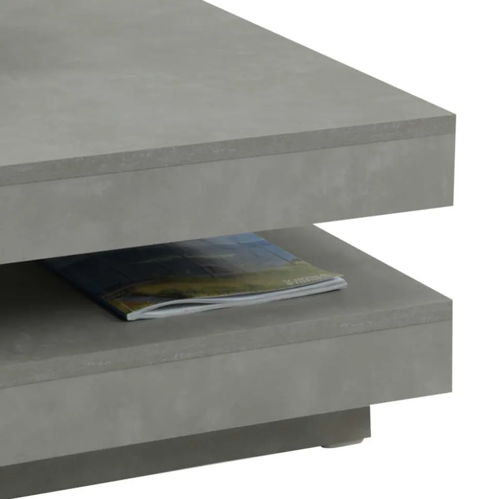Drehbarer Sofatisch in Beton Optik - California