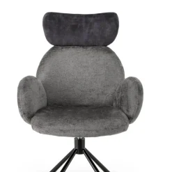 Drehbarer Tischsessel in Grau - Adejano (2er Set)