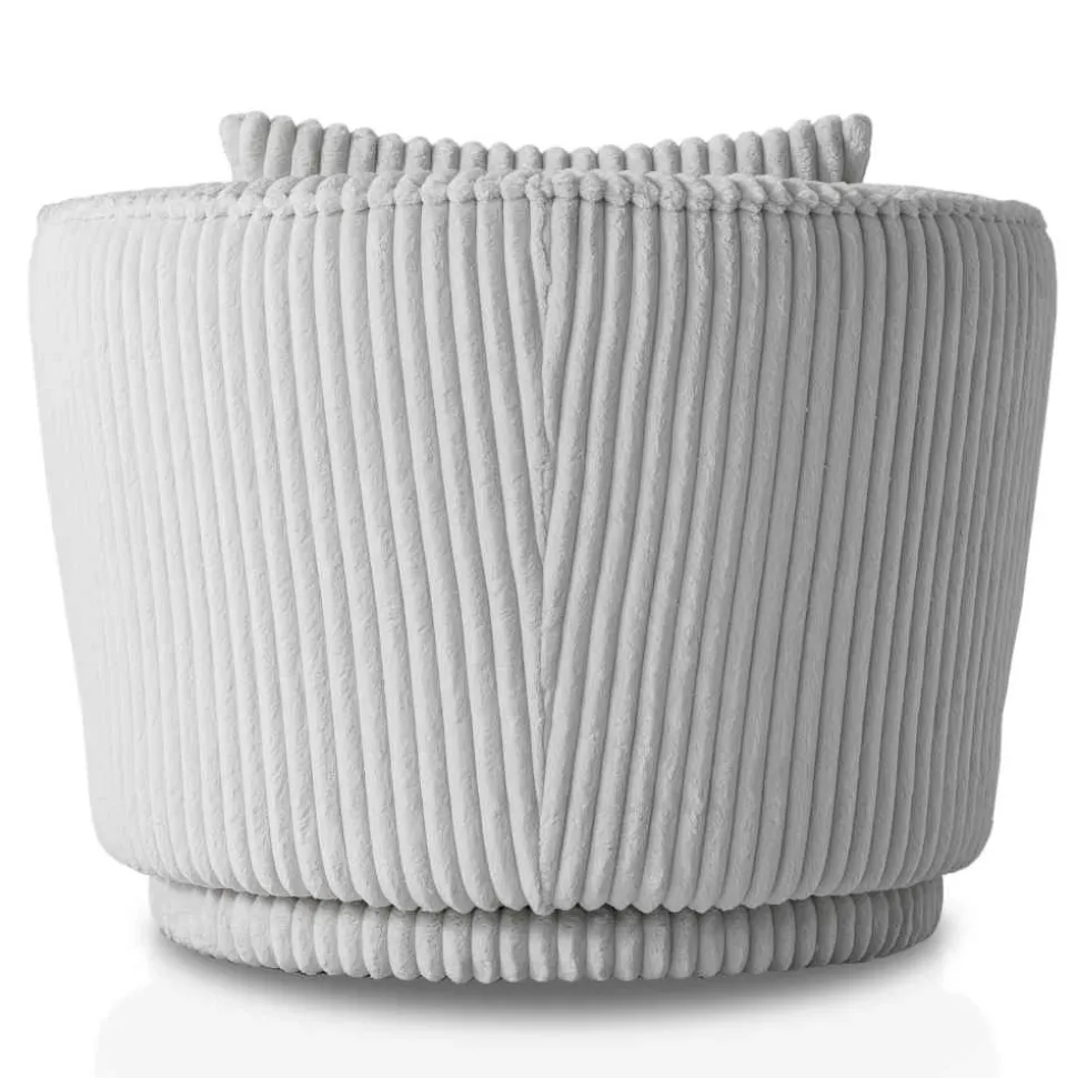 Drehbarer Wohnzimmersessel in Hellgrau - Iliana