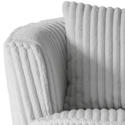 Drehbarer Wohnzimmersessel in Hellgrau - Iliana