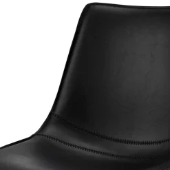 Drehbares Küchenstuhl-Set in Schwarz - Pravoria (2er Set)