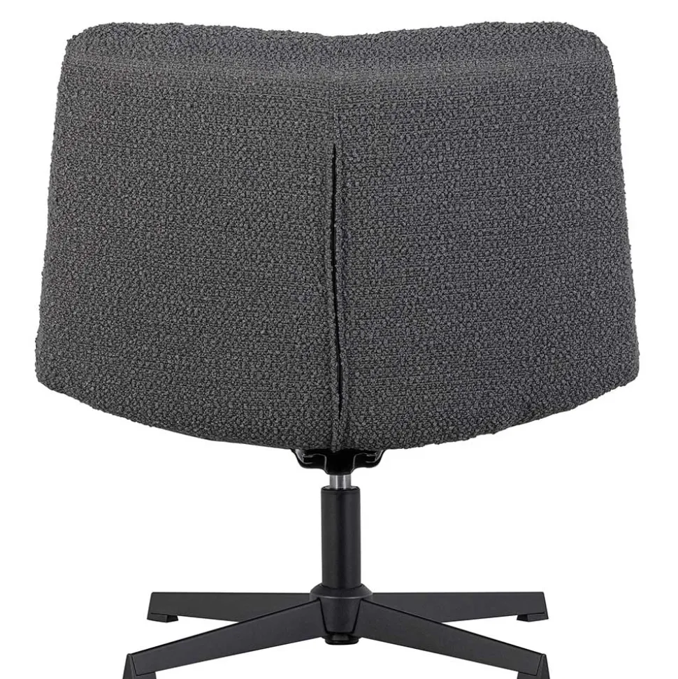 Drehsessel ohne Armlehnen in Anthrazit Boucle - Matresca